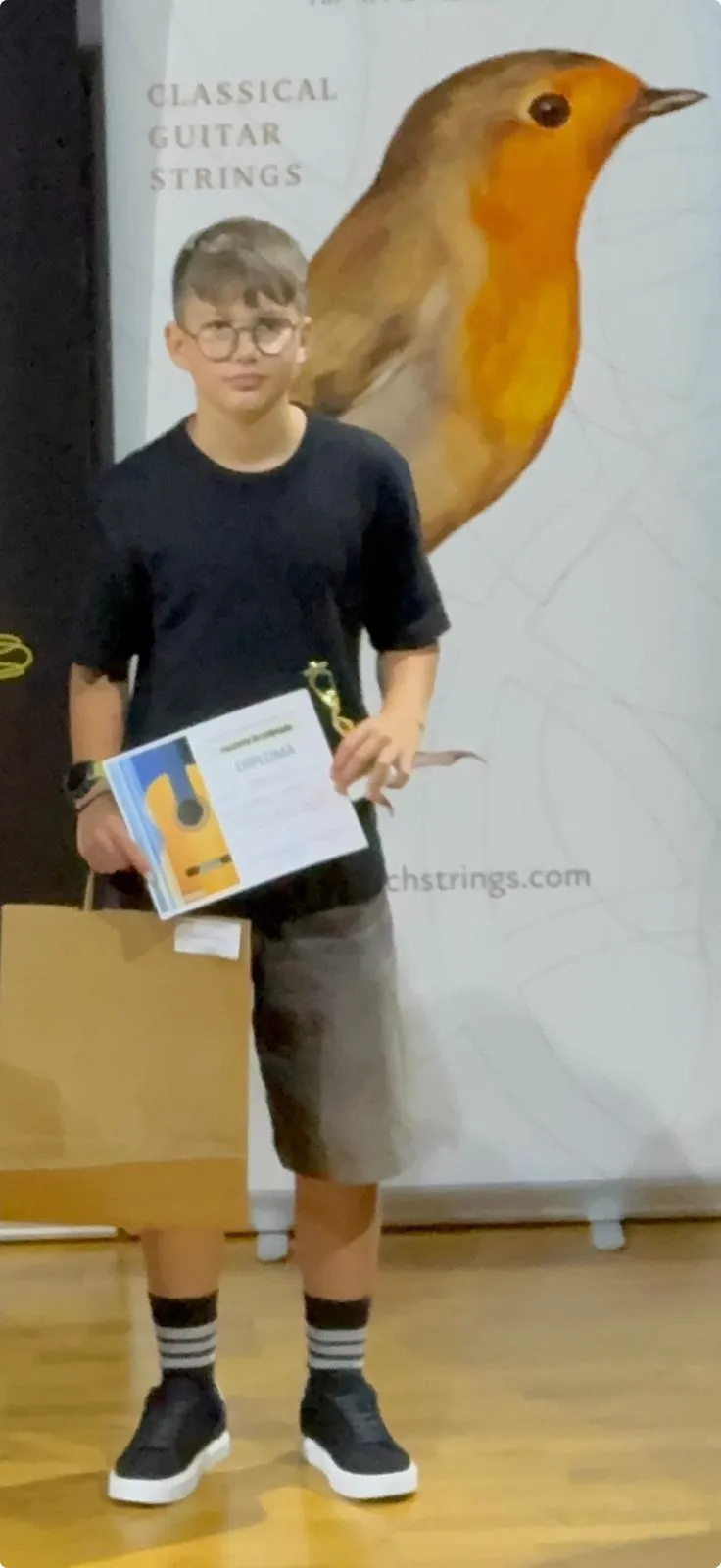 Premiul 1 - Concursul Internațional de Chitară "EDUARD PAMFIL" Ediția a 27-a 2026, categoria B